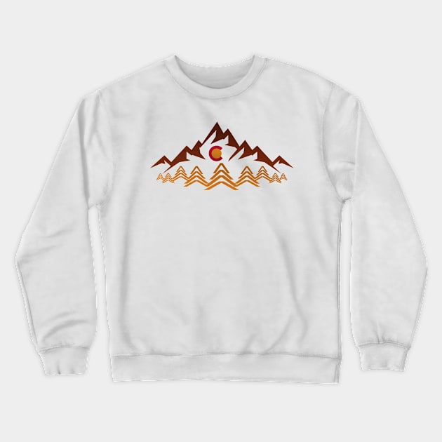 colorado autumn mountain landscape Crewneck Sweatshirt by pholange